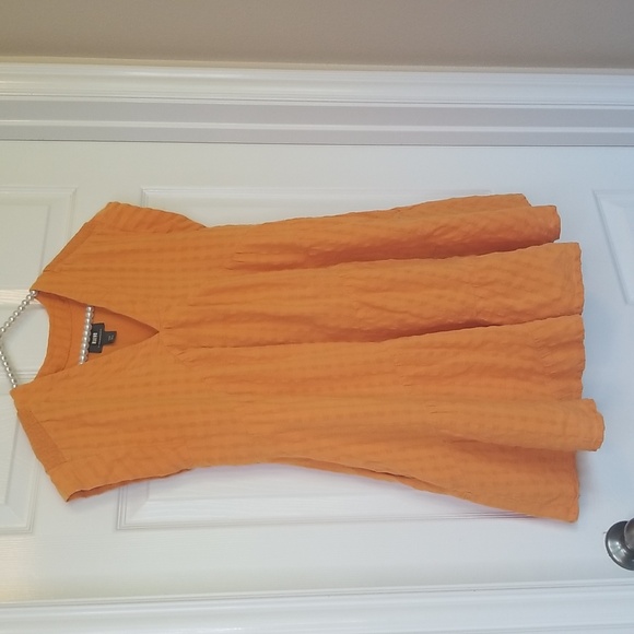 Anthropologie Maeve Orange Juliet Tunic Shortsleeve Mini Dress - Picture 5 of 15